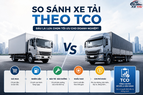 So sánh xe tải theo TCO: Cách tính tổng chi phí sở hữu xe tải